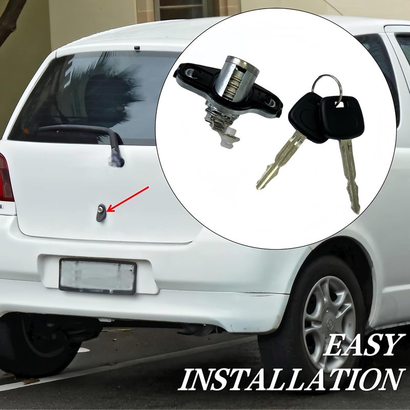 PMFCA Trunk Lid Lock Cylinder with 2 Keys Compatible with Toyota Echo 2000-2003 Replace 69055-52100 Trunk Switch Cylinder - Image 5